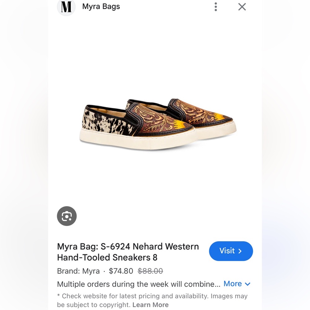 New Myra sunflower sneakers size 9